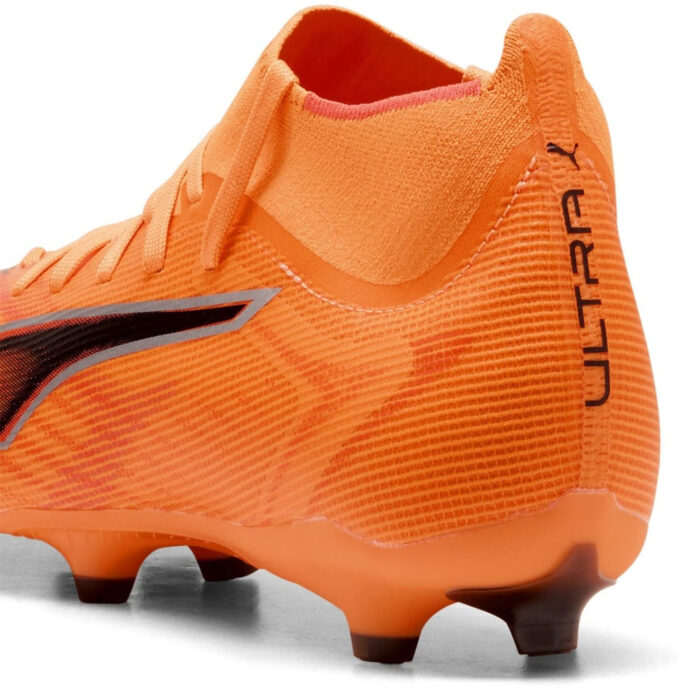 Puma Ultra 5 Firm Ground Football Boots – Orange/Black – view 5