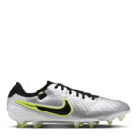 Nike Tiempo Legend 10 Firm Ground Football Boots – Silver/Volt