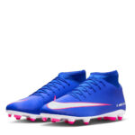 Nike Mercurial Superfly 10 Firm Ground Football Boots – Blue/Wht/Pink – view 4