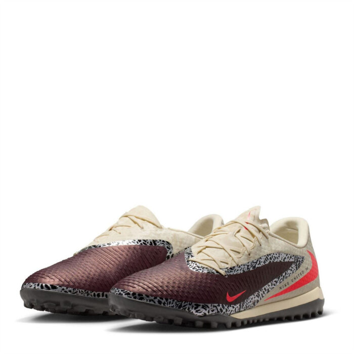 Nike Phantom 6 Low Turf Football Boots – Burgundy/Print – view 5