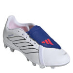 adidas Predator Fold Over Tongue Junior Firm Ground Football Boots – White/Blue – view 3