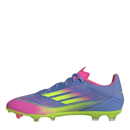 adidas Messi F50 Firm Ground Football Boots – Blue/Lemon – view 2