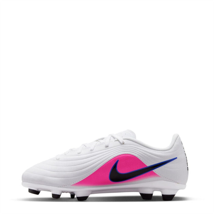 Nike Junior Firm Ground Football Boots – Blue/Wht/Pink – view 2