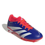 adidas Predator Junior Firm Ground Football Boots – Blue/Wht/Red – view 3