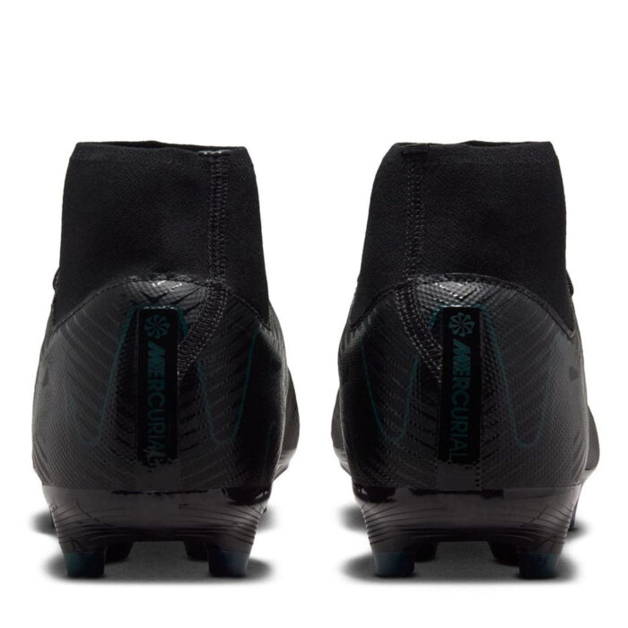 Nike Zoom Mercurial Superfly 10 Firm Ground Football Boots – Black/Green – view 5
