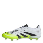 adidas Predator Firm Ground Football Boots – White/Blk/Lemon – view 2