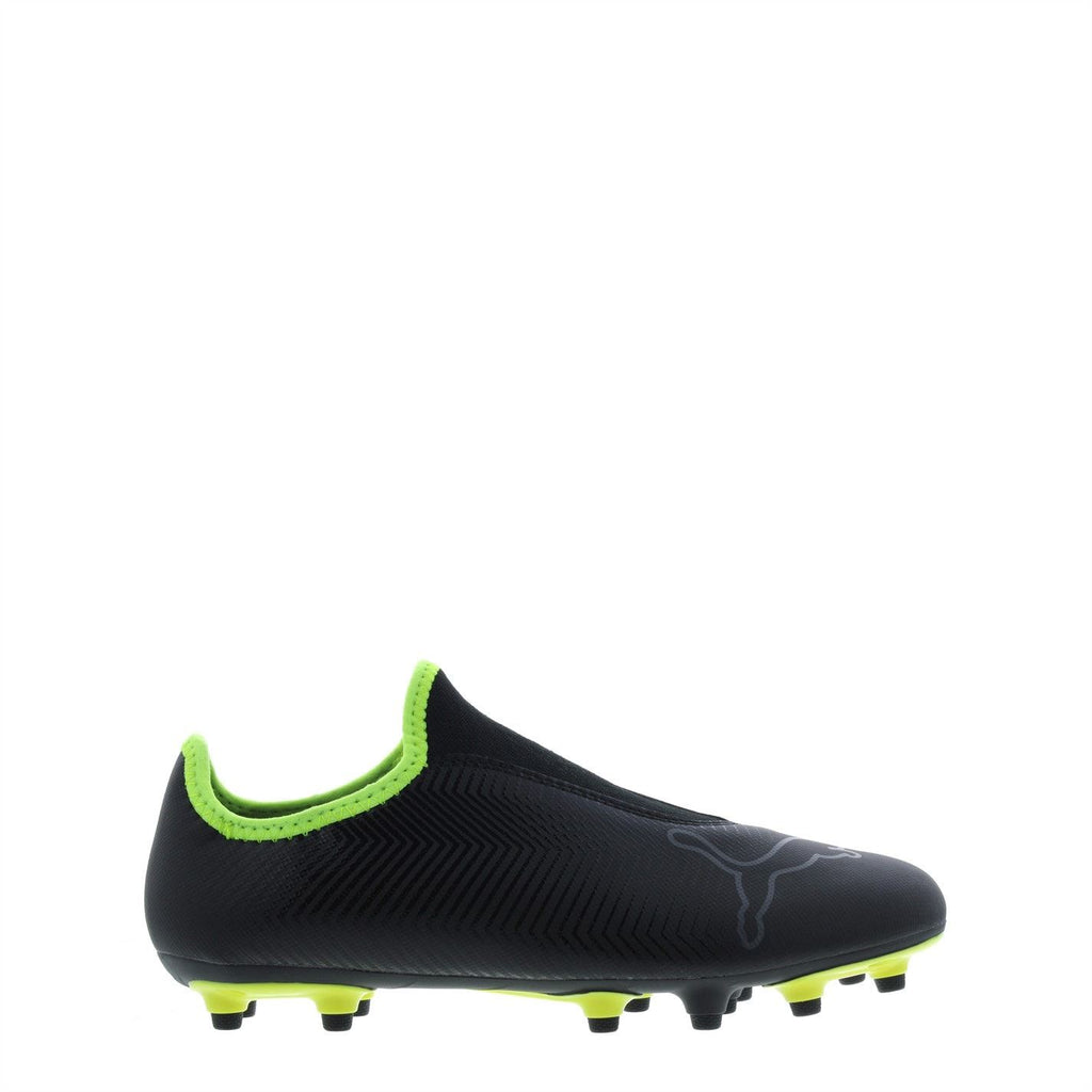 Puma Finesse Laceless Junior Firm Ground Football Boots – Black/FluYellow Puma Finesse Laceless Junior Firm Ground Football Boots – Black/FluYellow - Image 1