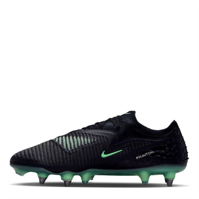 Nike Phantom 6 Low Soft Ground Football Boots – Black/Green - Image 2
