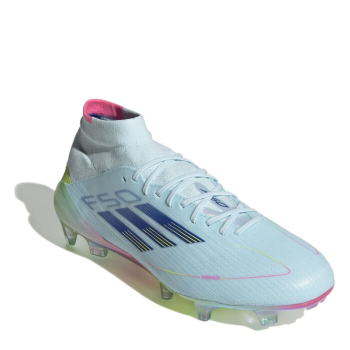 adidas Womens F50 Firm Ground Football Boots – Blue/Yellow – view 3