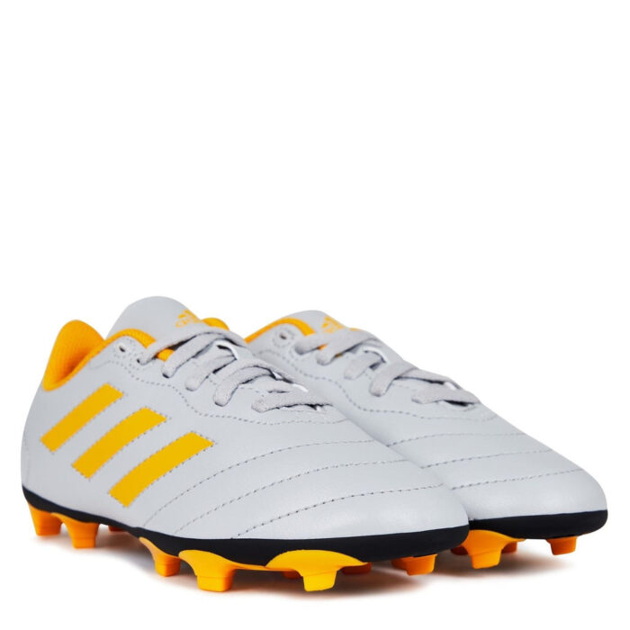 adidas Goletto Viii Junior Firm Ground Football Boots – Grey/Orange - Image 4