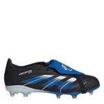 adidas Predator Junior Firm Ground Football Boots – Black/Blue – view 7