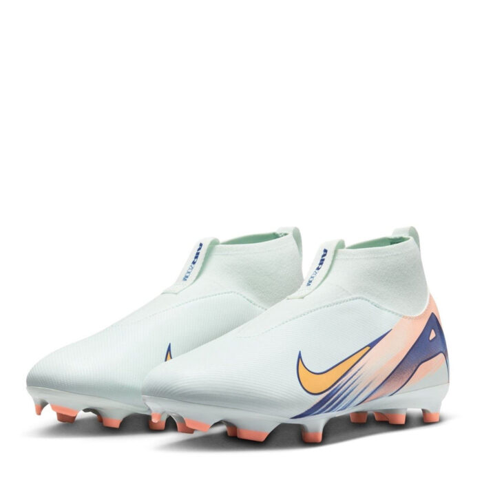Nike Zoom Mercurial Superfly 10 Junior Firm Ground Football Boots – Green/White – view 4