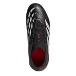 adidas Predator Junior Firm Ground Football Boots – Black/Red – view 5