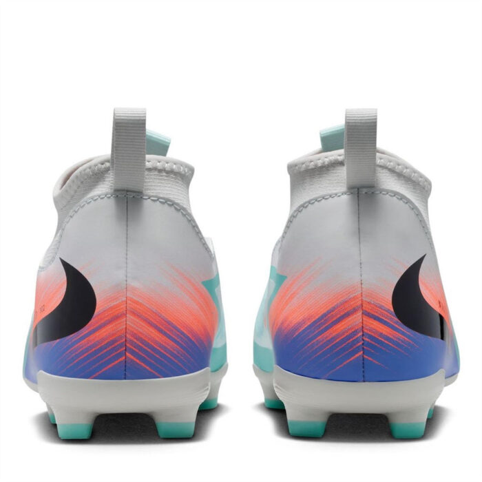 Nike Phantom 6 Junior Firm Ground Football Boots – Green/Orange – view 5
