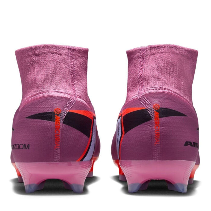 Nike Zoom Mercurial Superfly 10 Firm Ground Football Boots – Pink/Black – view 5