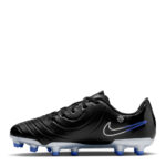 Nike Tiempo Legend 10 Junior Firm Ground Football Boots – Black/Chrome – view 2