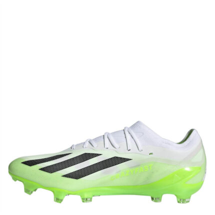 adidas X Crazyfast Firm Ground Football Boots – Wht/Blk/Lemon – view 2
