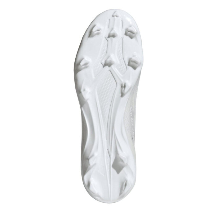 adidas X Crazyfast Junior Firm Ground Football Boots – White/White – view 6