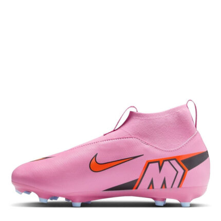 Nike Zoom Mercurial Superfly 10 Junior Firm Ground Football Boots – Pink/Black – view 2