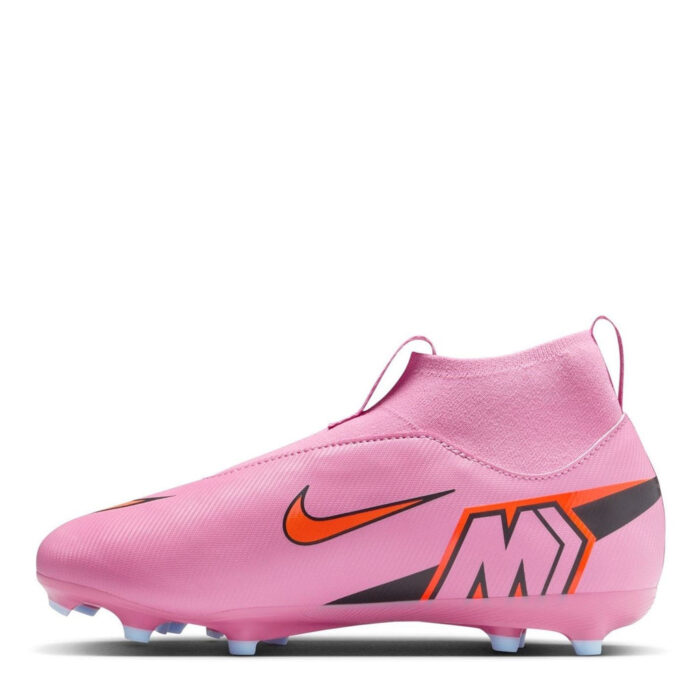 Nike Zoom Mercurial Superfly 10 Junior Firm Ground Football Boots – Pink/Black – view 2