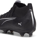 Puma Mens Ultra Firm Ground Football Boots – Black/White – view 6