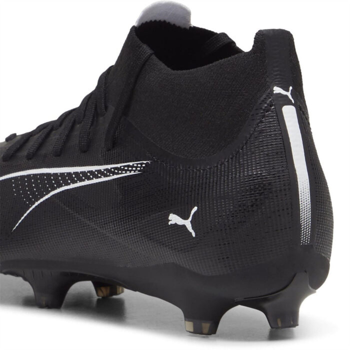 Puma Mens Ultra Firm Ground Football Boots – Black/White – view 6