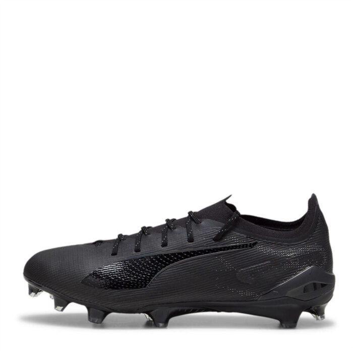 Puma Ultra 5 Firm Ground Football Boots – Black/Silv/Grey - Image 2
