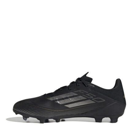 adidas Messi F50 Firm Ground Football Boots – Black/Silver – view 2