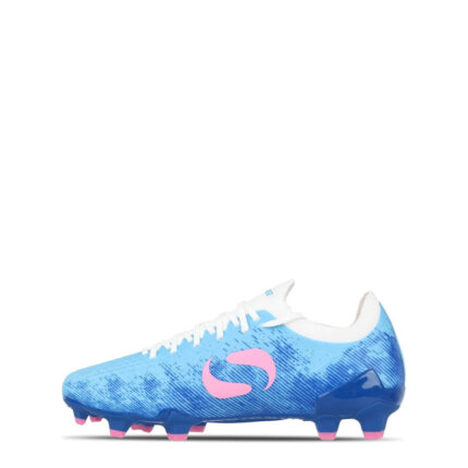 Sondico Blaze Junior Firm Ground Football Boots – Blue/Pink/White – view 2