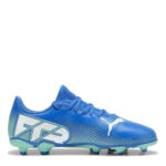 Puma Future 7 Junior Firm Ground Football Boots – Blue/Wht/Green - Image 4