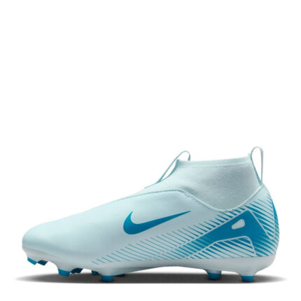 Nike Zoom Mercurial Superfly 10 Junior Firm Ground Football Boots – Blue/Baltic – view 2