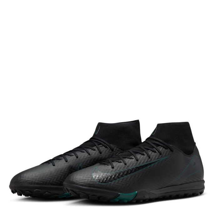 Nike Mercurial Superfly 10 Turf Football Boots – Black/Green – view 4