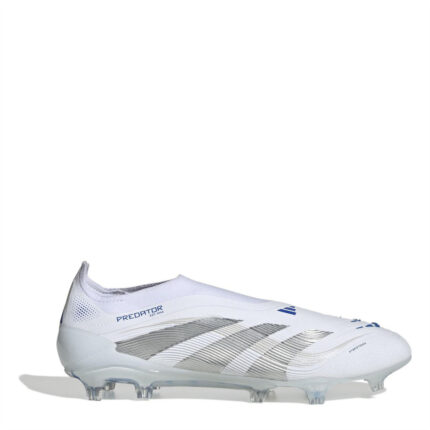 adidas Predator Firm Ground Football Boots – White/Silver