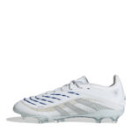 adidas Predator Junior Firm Ground Football Boots – White/Silver – view 2