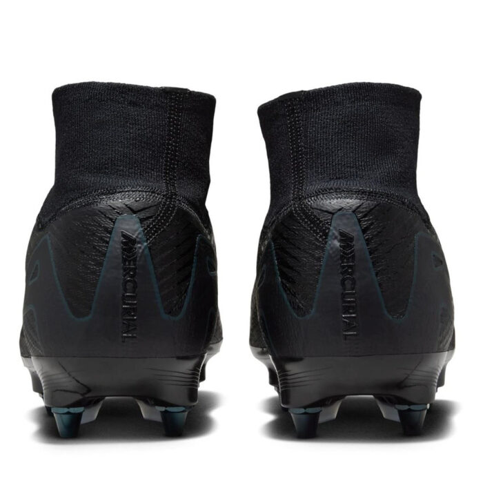 Nike Zoom Mercurial Superfly 10 Soft Ground Football Boots – Black/Green – view 5