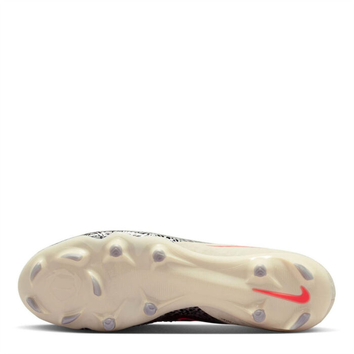 Nike Phantom 6 Low Firm Ground Football Boots – Burgundy/Print – view 3
