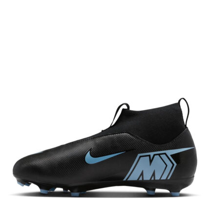 Nike Zoom Mercurial Superfly 10 Junior Firm Ground Football Boots – Black/Blue – view 2