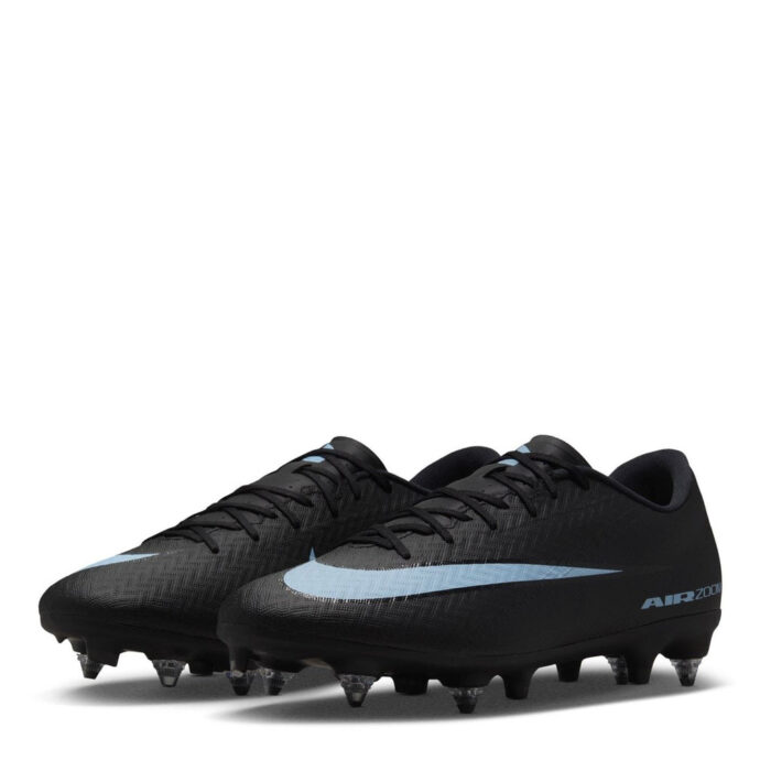 Nike Zoom Mercurial Vapor 16 Soft Ground Football Boots – Black/Blue – view 4