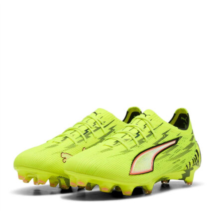 Puma Womens Ultra 5 Firm Ground Football Boots – Yellow/Black