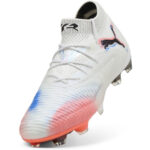 Puma Womens Future 8 Firm Ground Football Boots – White/Black/Red – view 6