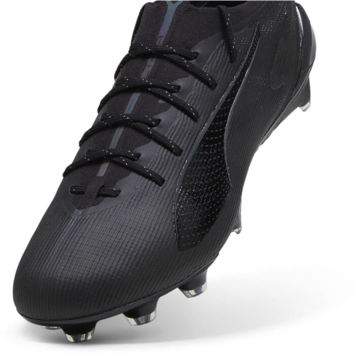 Puma Ultra 5 Firm Ground Football Boots – Black/Silv/Grey - Image 6