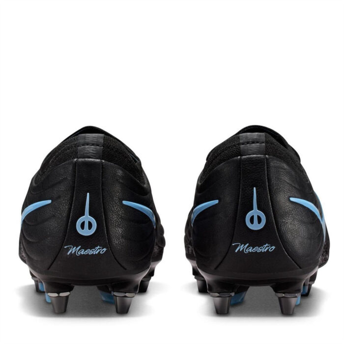 Nike Tiempo Soft Ground Football Boots – Black/Blue – view 4