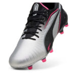 Puma Womens King Firm Ground Football Boots – Silver/Black – view 6