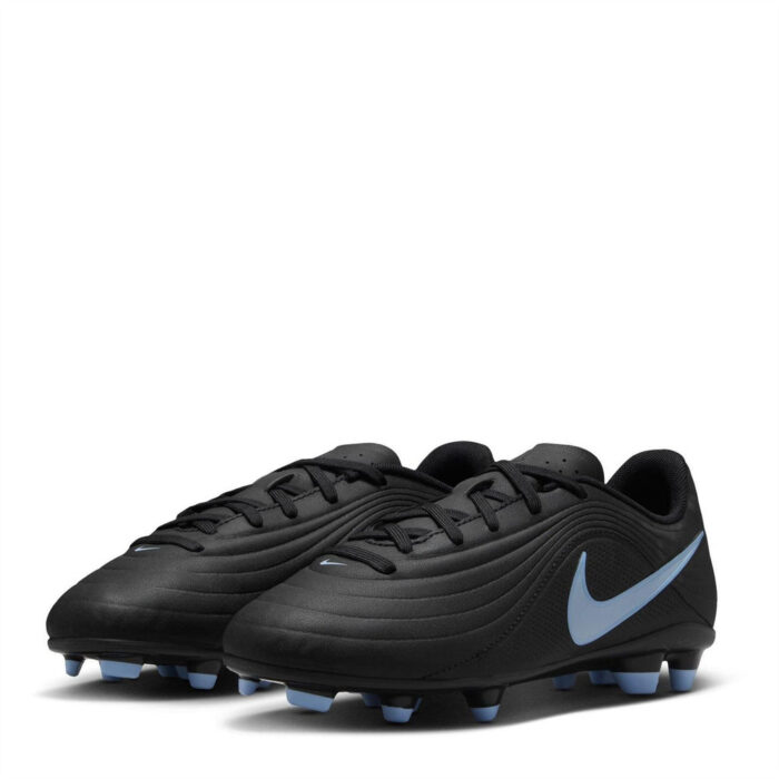 Nike Junior Firm Ground Football Boots – Black/Blue – view 4