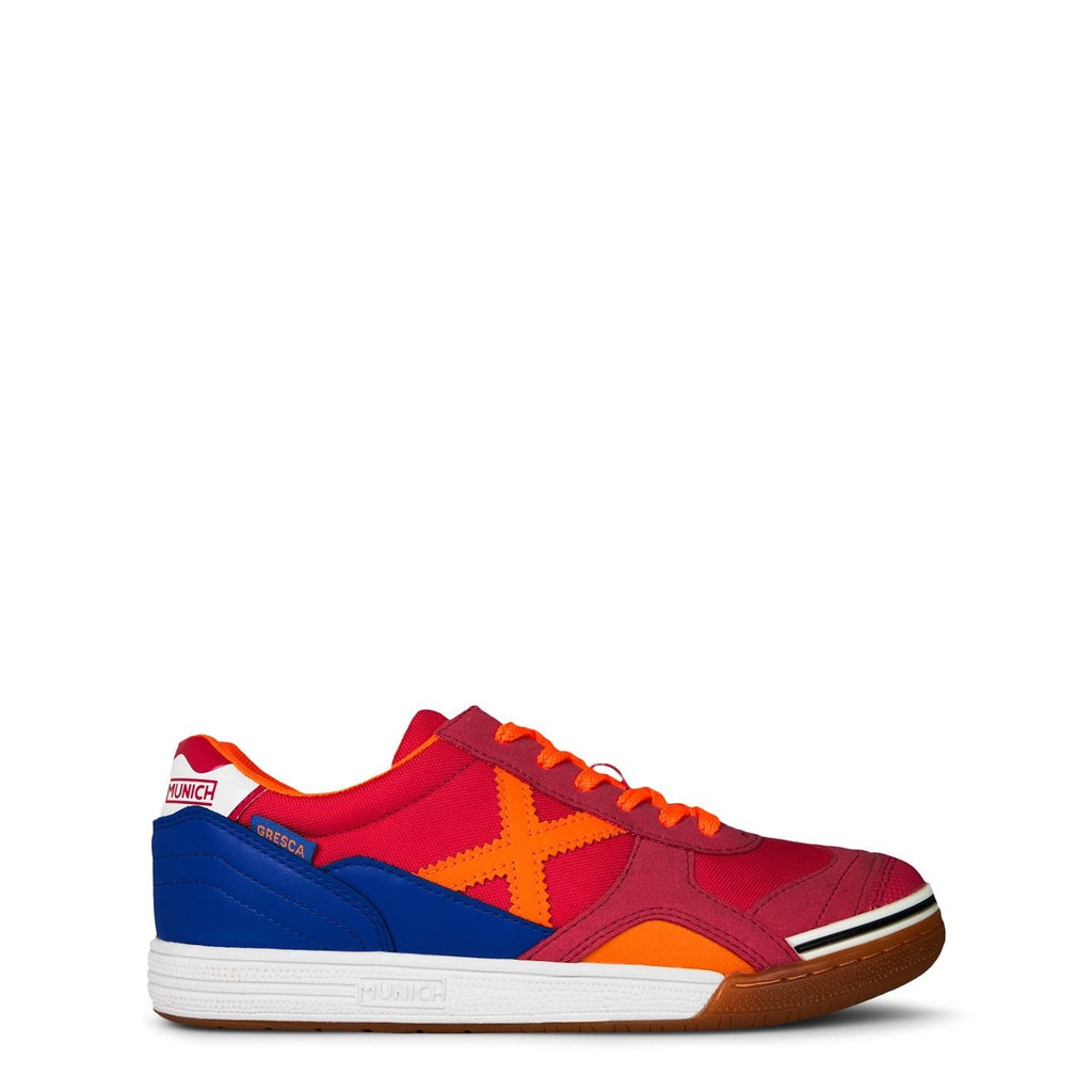 Munich Gresca Indoor Football Boots – Crim/Orange/Blu Munich Gresca Indoor Football Boots – Crim/Orange/Blu
