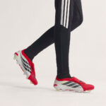 adidas Predator Firm Ground Football Boots – Red/Blk/White – view 3