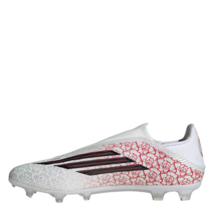 adidas F50 Firm Ground Football Boots – White/Blk/Red – view 2