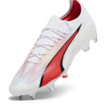 Puma Ultra Ultimates.1 Soft Ground Football Boots – White/Pink – view 6