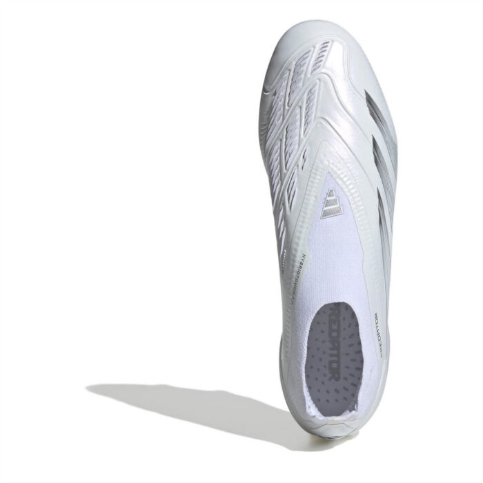 adidas Predator 24 Firm Ground Football Boots – White/Silver – view 5