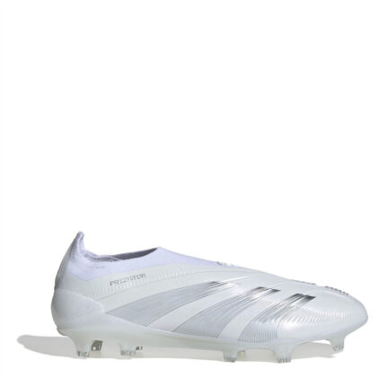 adidas Predator 24 Firm Ground Football Boots – White/Silver